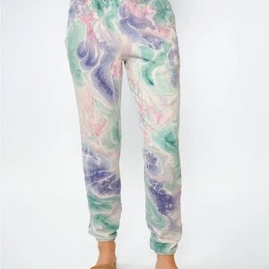 Electric & Rose marble print sweatpants size small